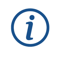 Lower case i enclosed in a circle.